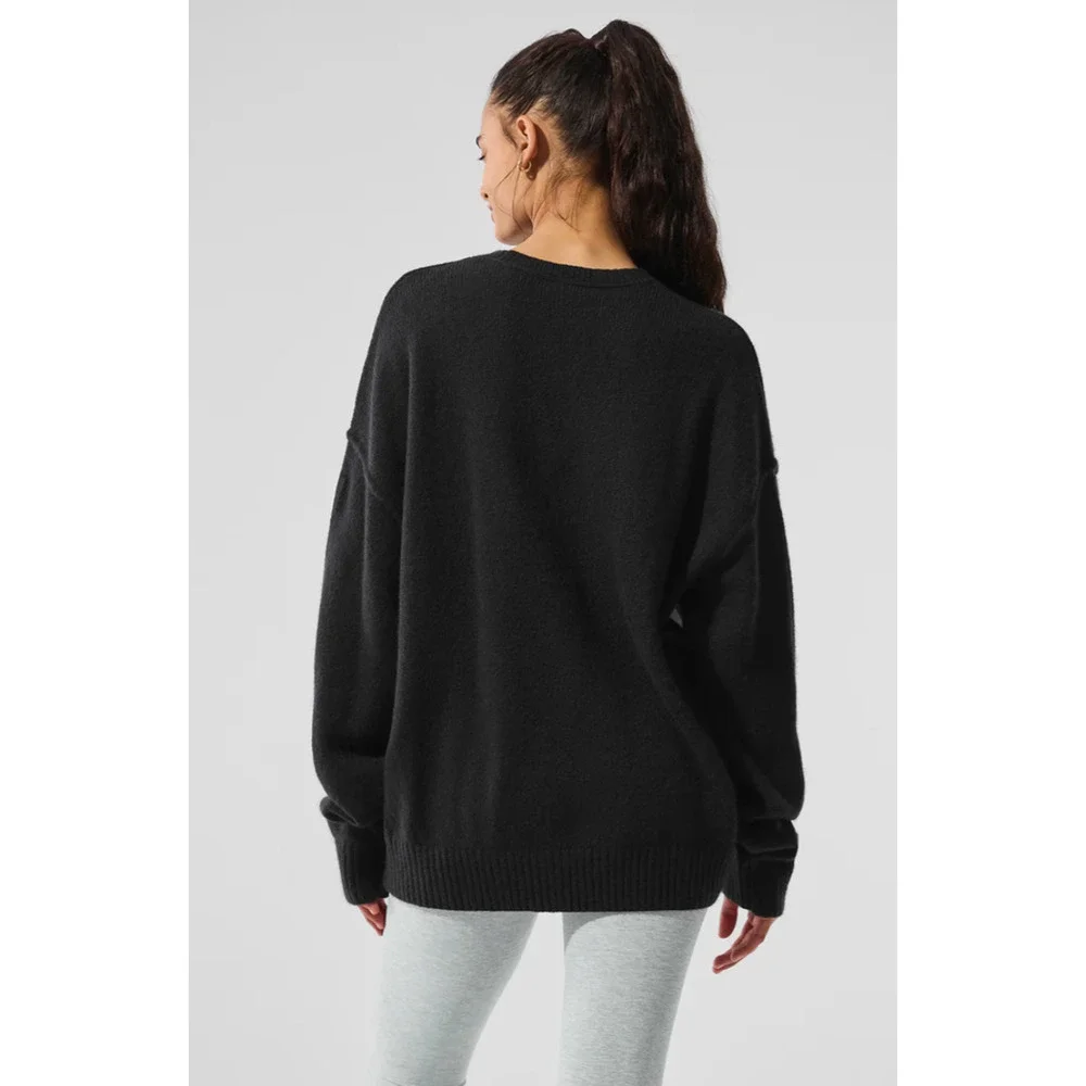 ALO Wool Cashmere New Class Crewneck Sweater NWT Size Small